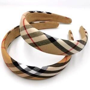 2/$35 Brand New Plaided Headband.